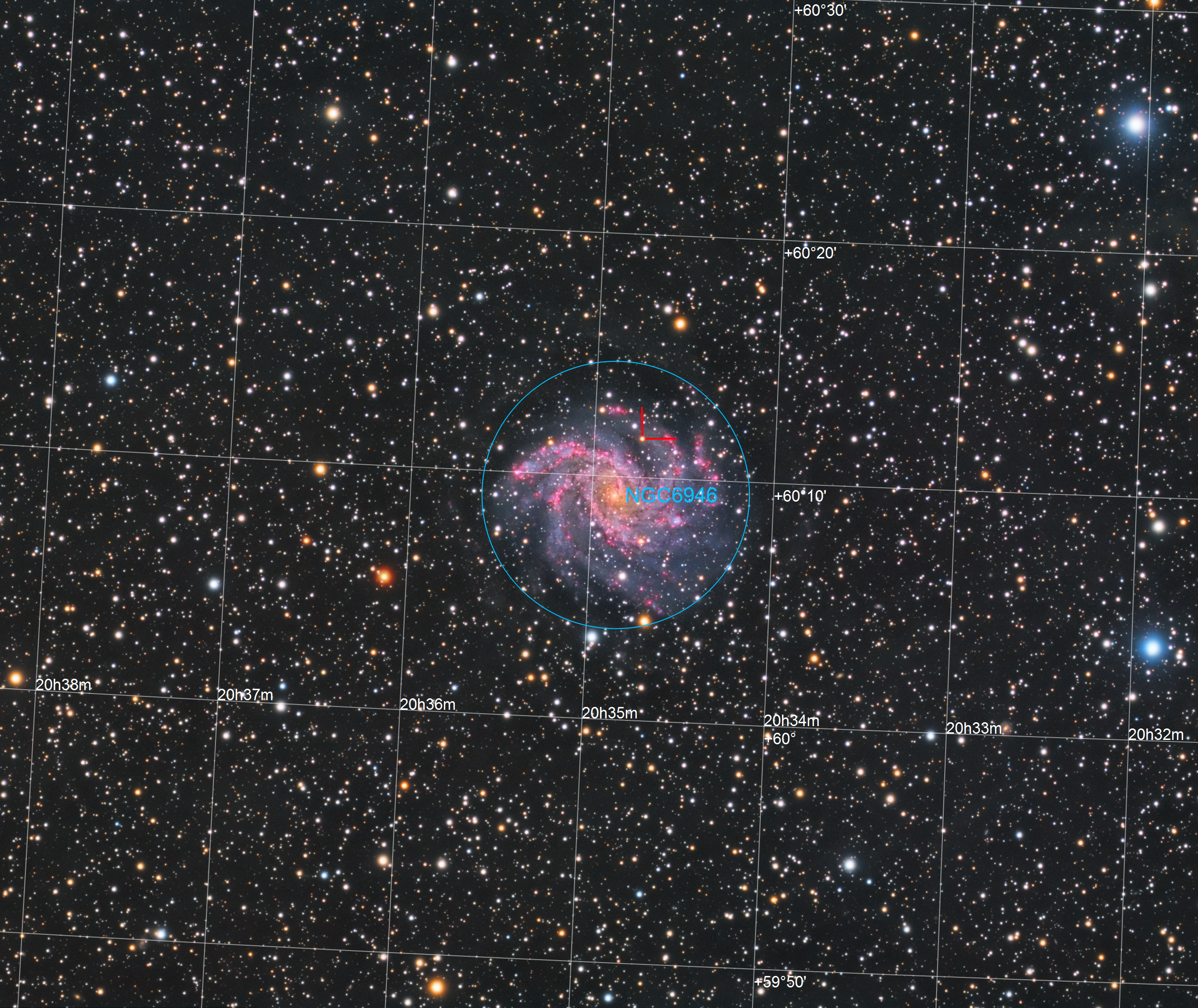 Ngc The Fireworks Galaxy With Sn Eaw Experienced Deep Sky